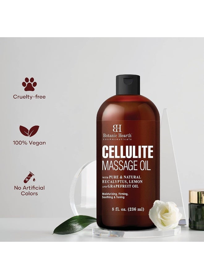 Botanic Hearth Cellulite Massage Oil - Cellulite Oil for Thighs - Unique Blend of Massage Essential Oils - Improves Skin Tone, Skin Firmness & Tightness - 8 fl oz - Image 5